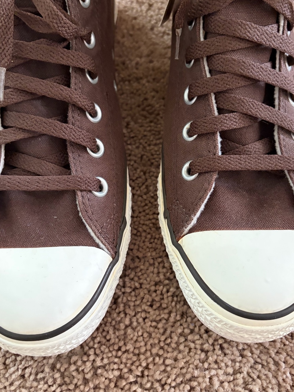 Men's Brown High-Top converse - Picture 4 of 11